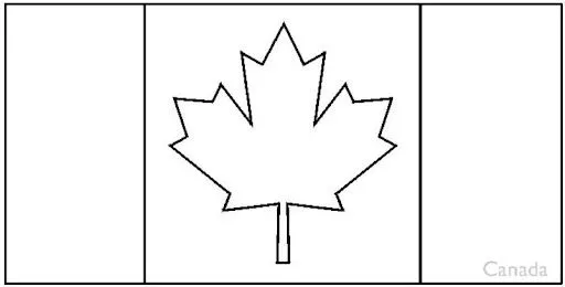 Bandera de canada para pintar - Imagui