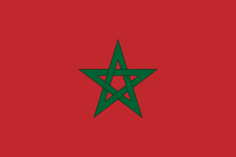 La bandera de Marruecos