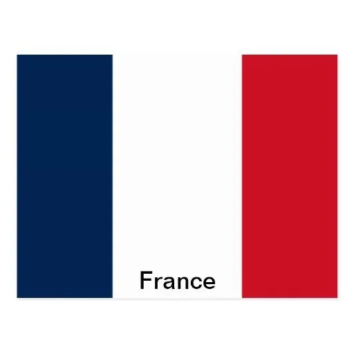 Bandera de Francia Tarjeta Postal de Zazzle.