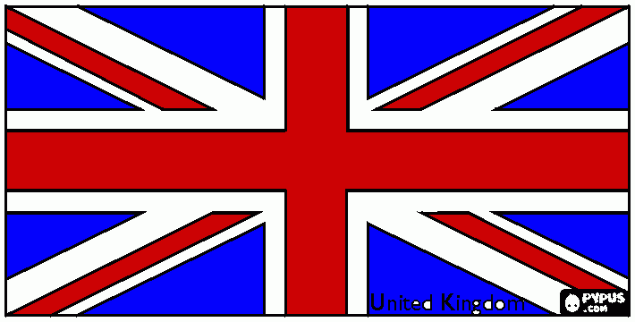 bandera de inglaterra Colouring Pages