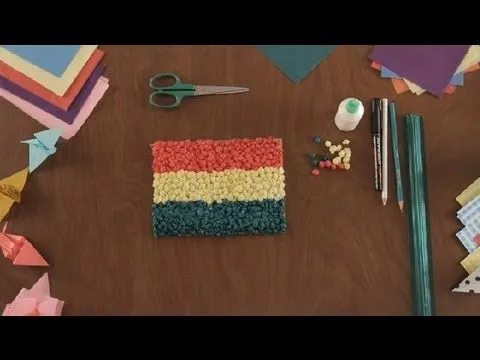 como hacer una bandera con papel lustrillo - Videos | Videos ...