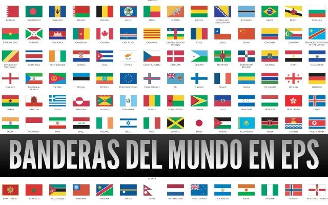 Banderas del Mundo en formato EPS | CUARTO REY