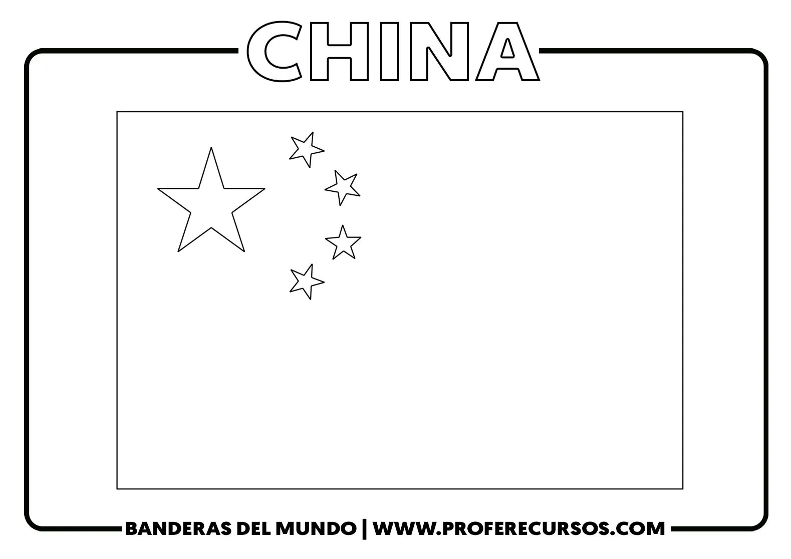 BANDERAS de Países para COLOREAR | Para Imprimir