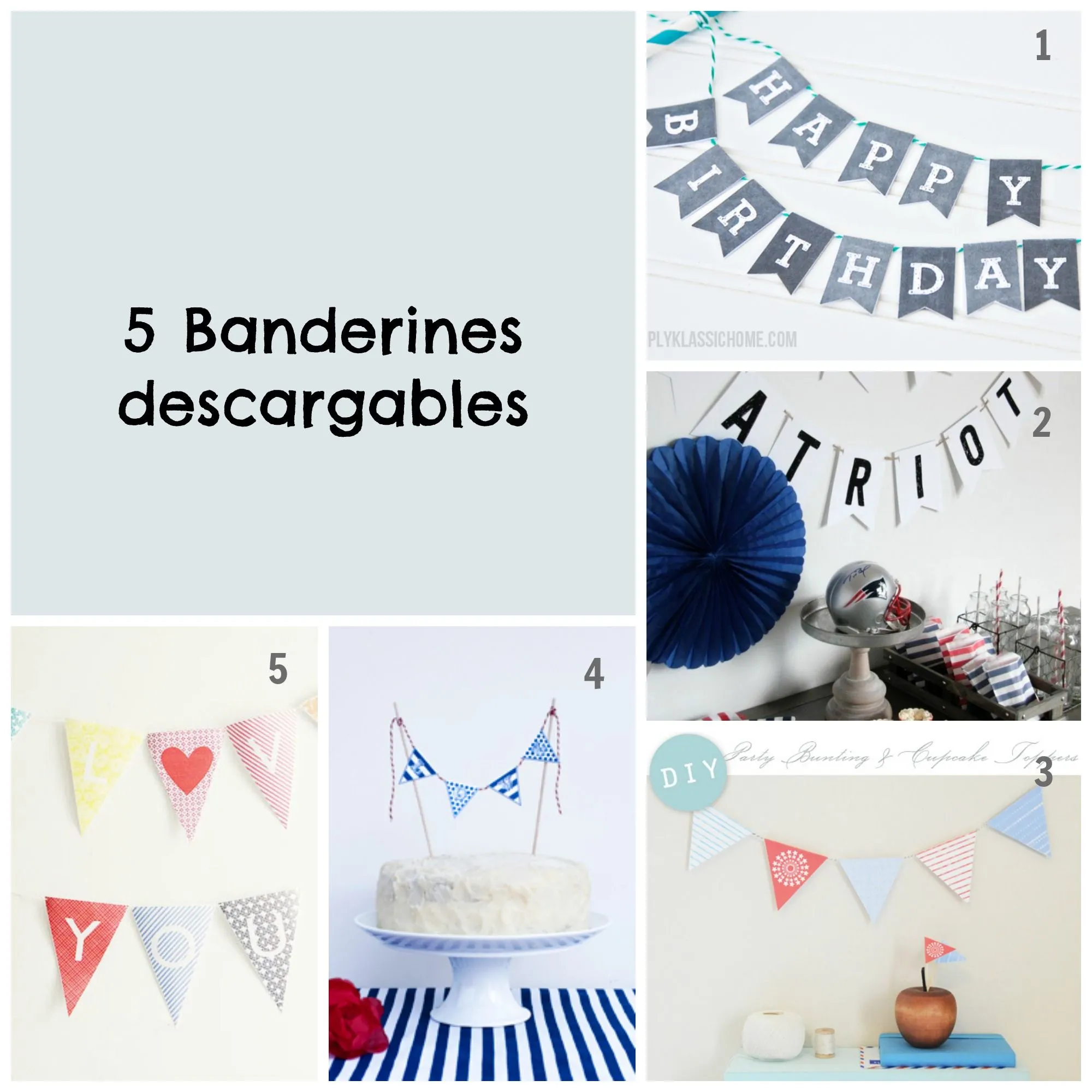 Banderines descargables | Pepita Pancracia