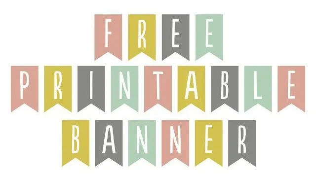 Banderines para imprimir Gratis | Banderines | Pinterest