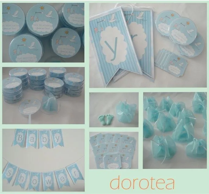 Banderines y pompones para Baby Shower | Mar | Pinterest | Baby ...
