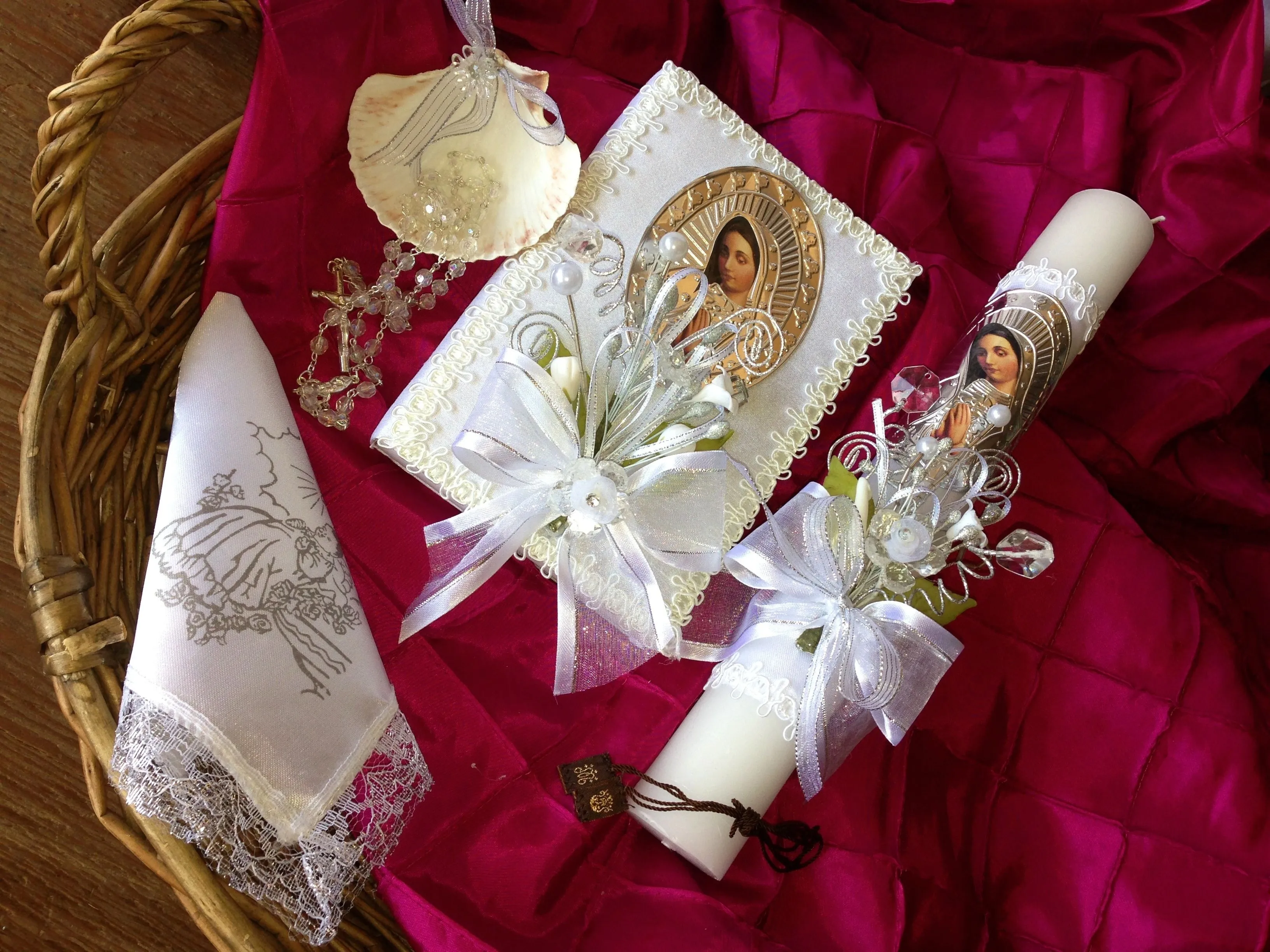 Baptism Candle Set/ Vela Para Bautizo on Luulla