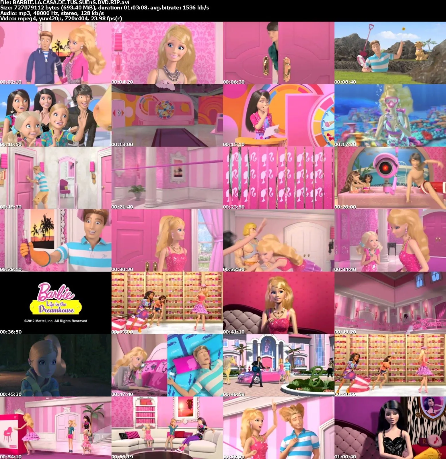 Barbie La Casa de Tus Sueños DVDrip [2012][Latino - Identi