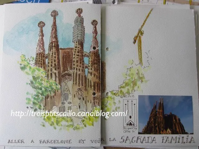 Barcelona : la Sagrada Familia - Trois p'tits cailloux s'envolent...