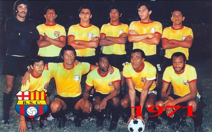 Barcelona Sporting Club Campeon Ecuador 1971 | Banco de Imagenes ...