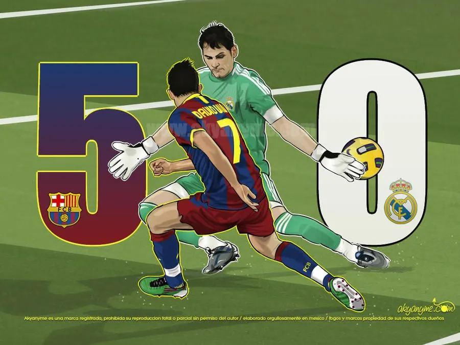 Barcelona 5 vs 0 Real Madrid by ~akyanyme on deviantART