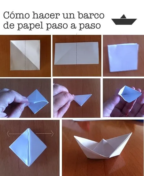 Cómo hacer un barco de papel paso a paso - Manualidades