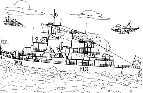 Barcos de guerra para colorear - Imagui