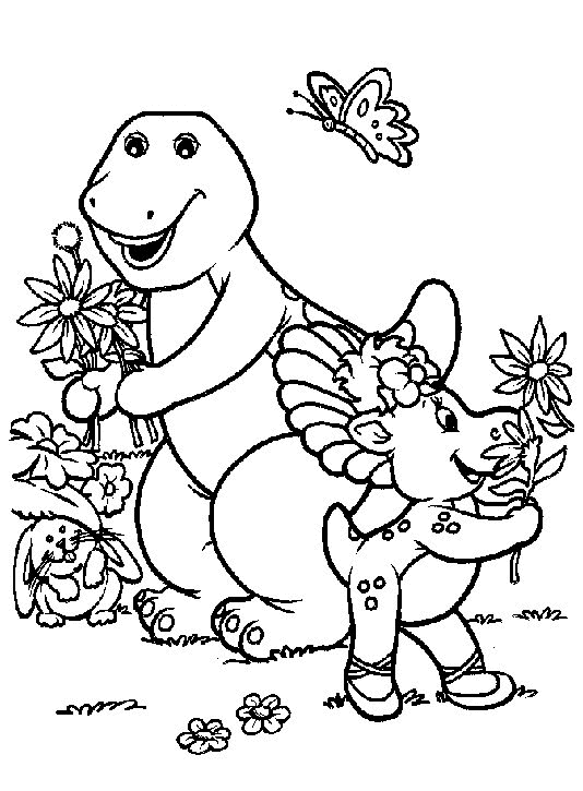 Barney Coloring Pages