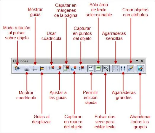 Barra de herramientas Opciones | Diseño de Presentaciones en la ...