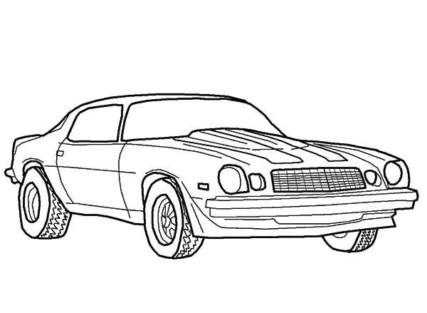Barracuda Muscle Cars Coloring Pages - Reinanco
