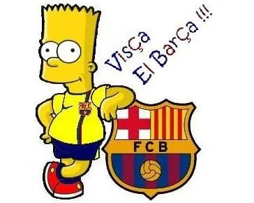 bart del barca el barca triunfa hasta en los dibujos animados de ...