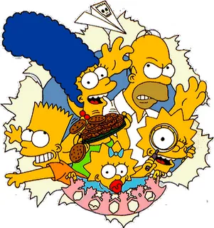 ... bart homer marge maggie and lisa simpson have kept us entertained it
