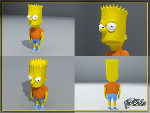 Bart Simpson 3D Model .max - CGTrader.