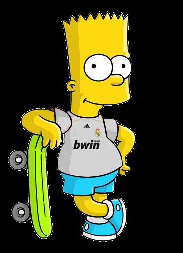 Bart Simpson con camisetas de fútbol (by gonzalopincha ...