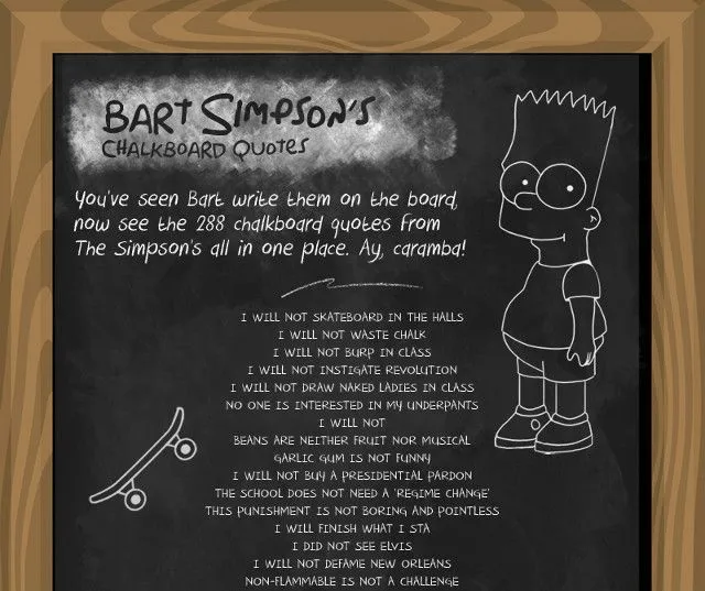 Bart simpson con frases de amor - Imagui