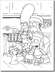 Bart Simpson con hombre de nieve, Bart Simpson con gorro papá Noel ...