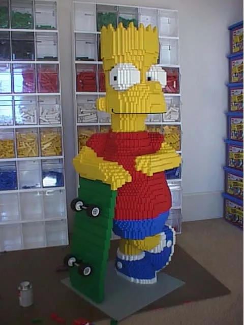 Bart Simpson Rocks It 3D LEGO Style | Walyou