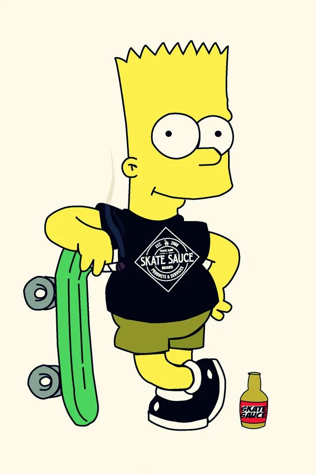 Bart simpson en skate - Imagui