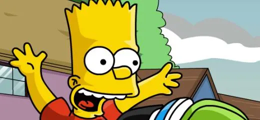 BART SIMPSON SKATEBOARDING