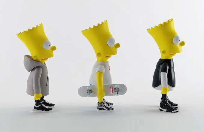 Bart Simpson Wears Supreme and Other Streetwear Brands in 3D ...