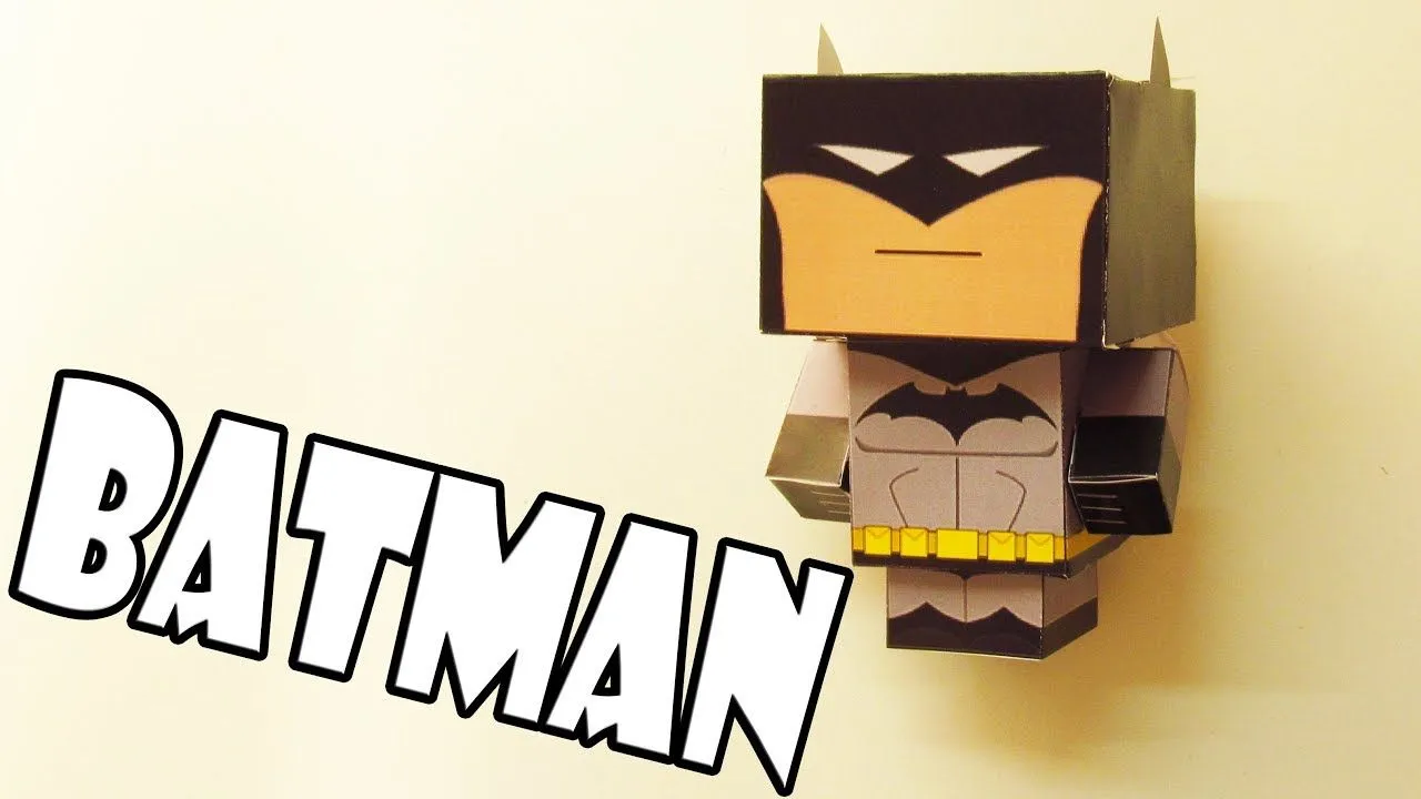 Como hacer un BATMAN DE PAPEL FACIL para imprimir y armar en PAPERCRAFT  SUPER COOL - YouTube