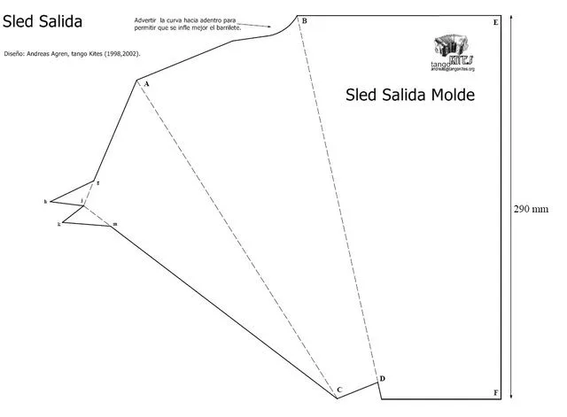 BaToCo Barriletes - Planos: Plano Barrilete Sled Salida