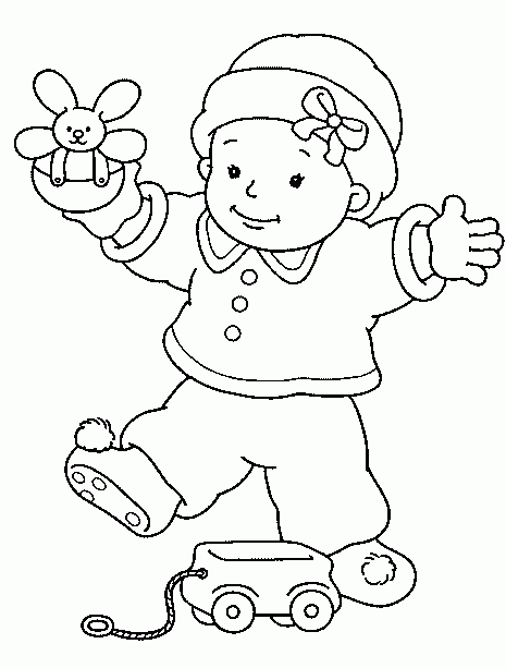 Baú da Web: Desenhos de bebês para colorir