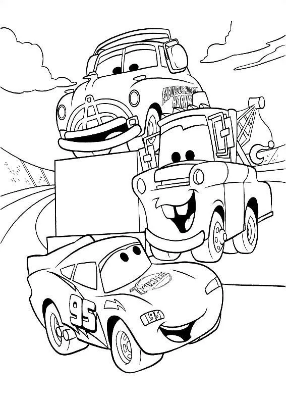 Baú da Web: Desenhos dos Carros, Mcqueen para colorir