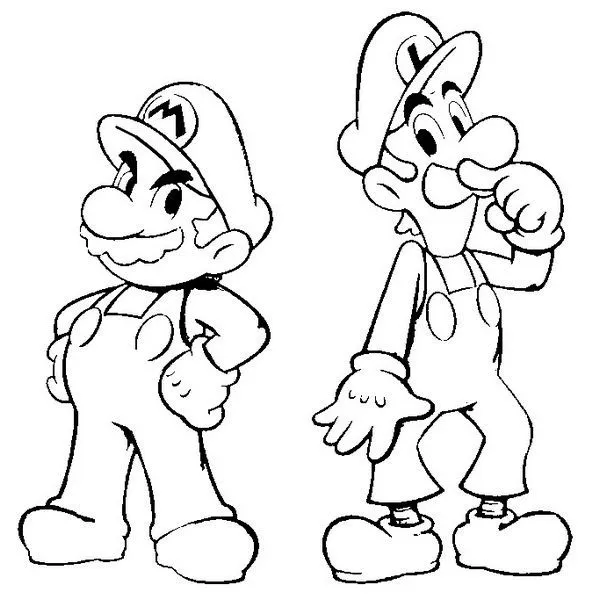 Baú da Web: Desenhos do Super Mario Bros e sua turma para colorir