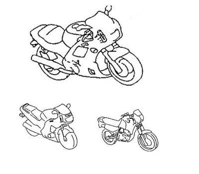 Baú da Web: Desenhos de moto e motocicleta para colorir