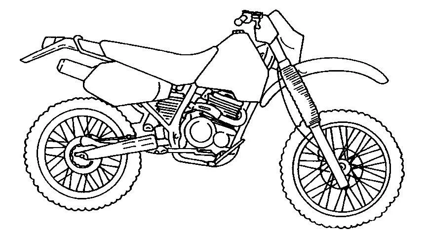 Baú da Web: Desenhos de Motos para Colorir