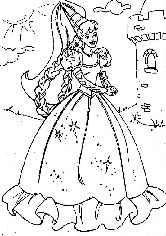 Princesas para pintar | Imagens para colorir