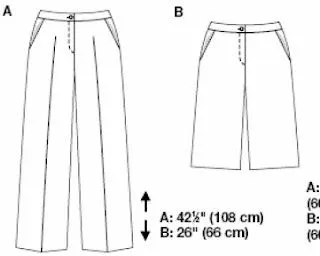 EL BAÚL DE LAS COSTURERAS: Pantalones de línea clásica, patrones ...