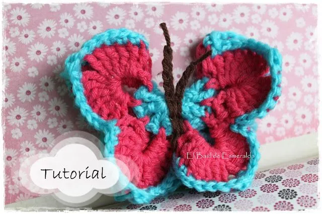 El baúl de Esmeralda ♥♥♥: TUTORIAL: Mariposa de ganchillo