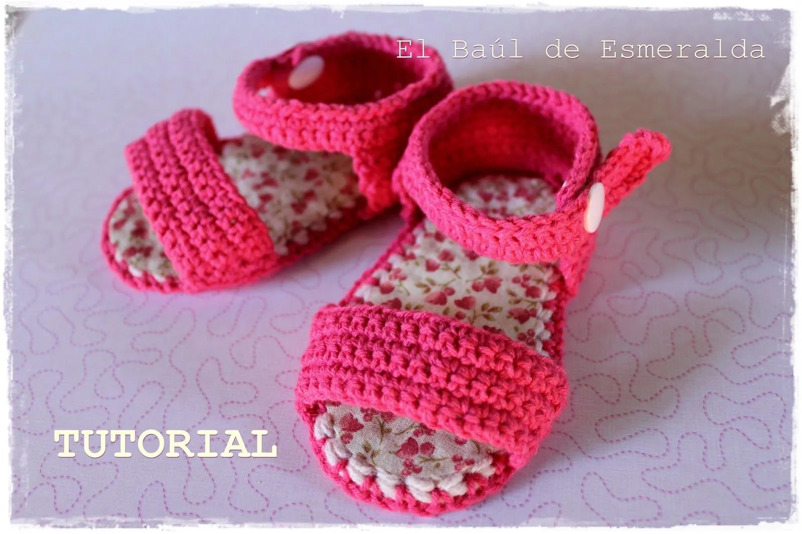 El baúl de Esmeralda ♥♥♥: TUTORIAL: Sandalias para bebé ...