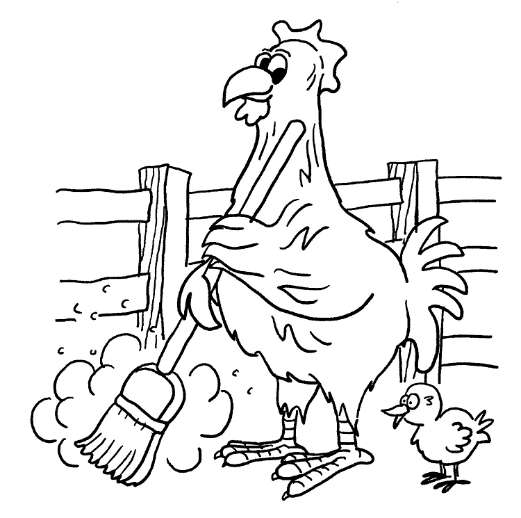 EL BAÚL DE INNELA: Dibujos para colorear: Gallina con pollitos