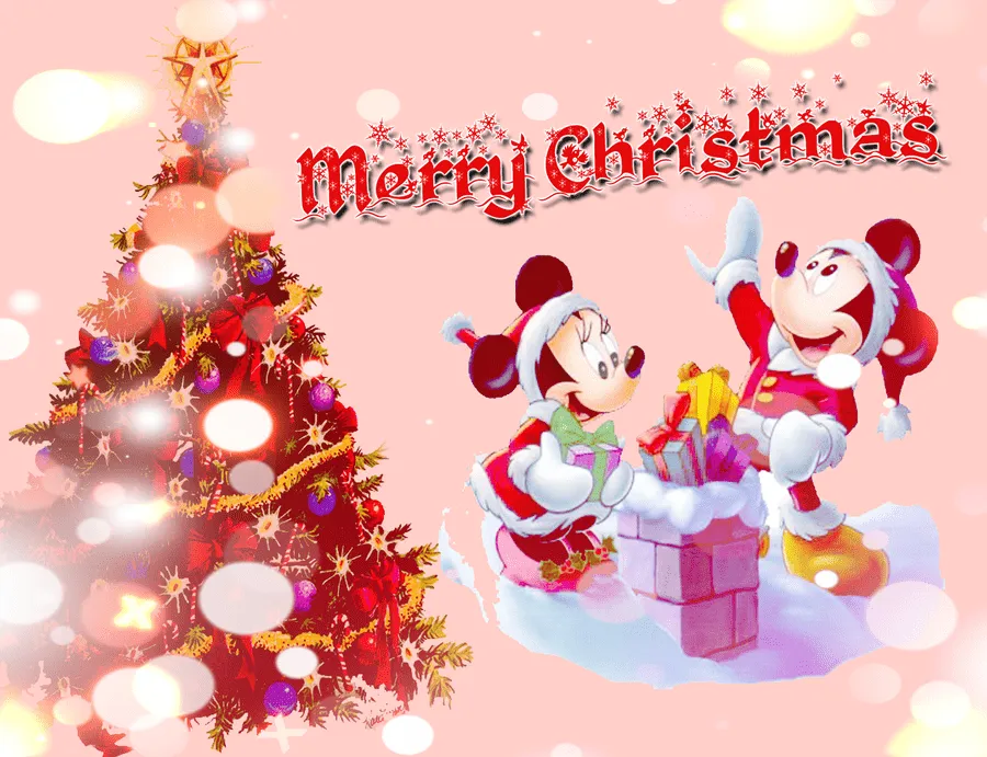 BAÚL DE NAVIDAD: Fondos Minnie Mouse y Mickey Mouse en Navidad