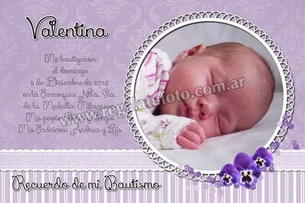 Bautismo Pensamiento - BA0674 | Regalá tu foto