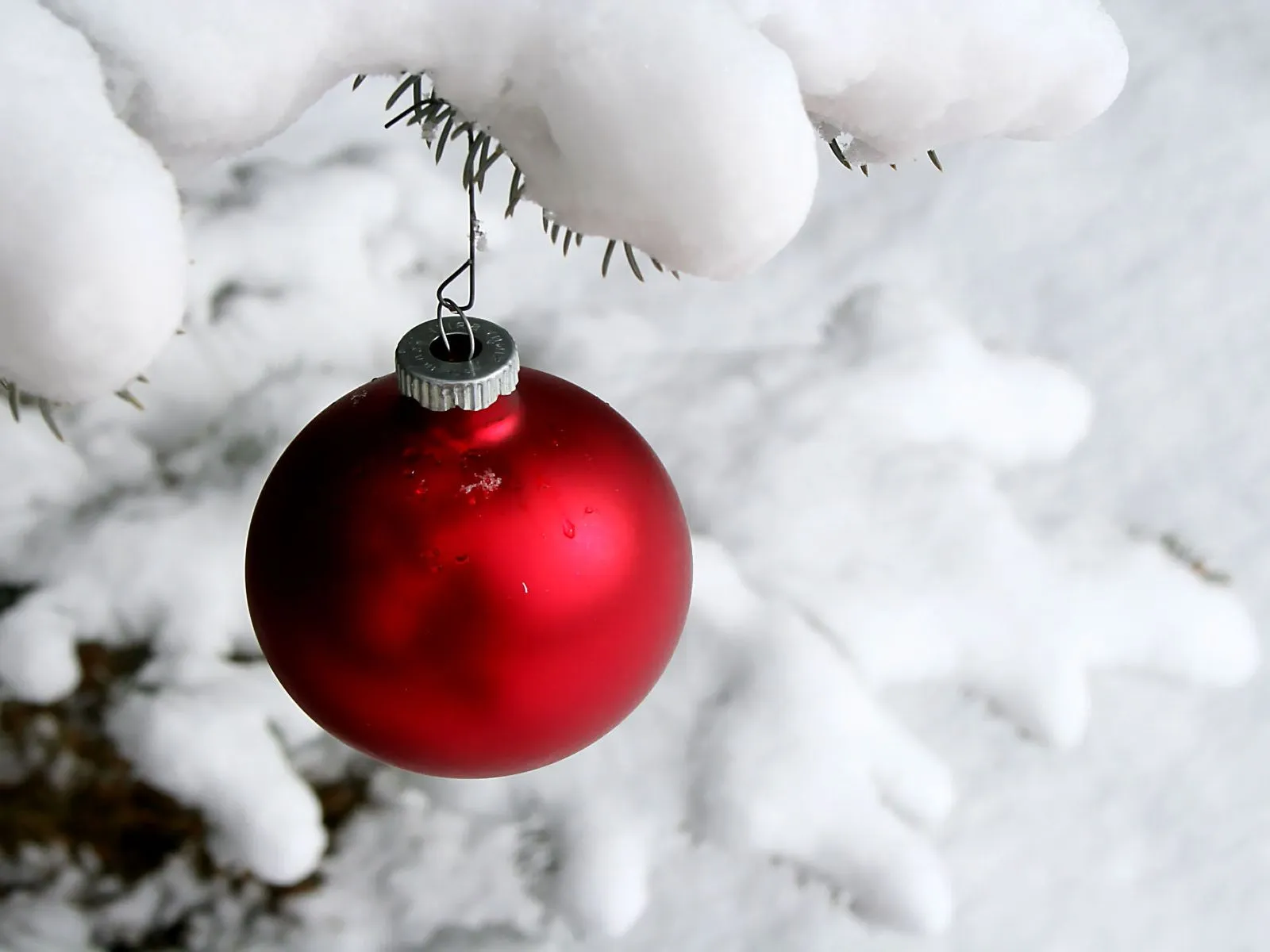 wallpaper - bola - adorno - Navidad - nieve - colores - blanco