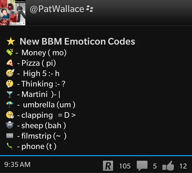 BBM Emoticon font? - BlackBerry Forums at CrackBerry.