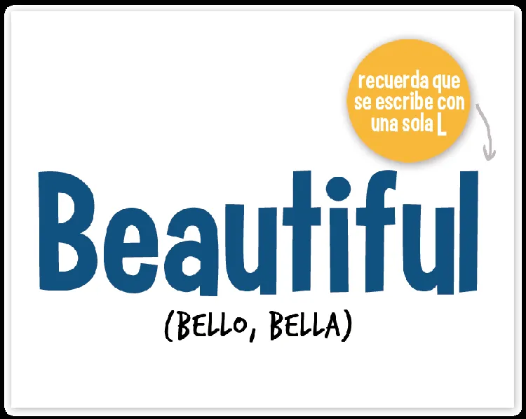 Es Beautifull o Beautiful? | Cool Whiz English