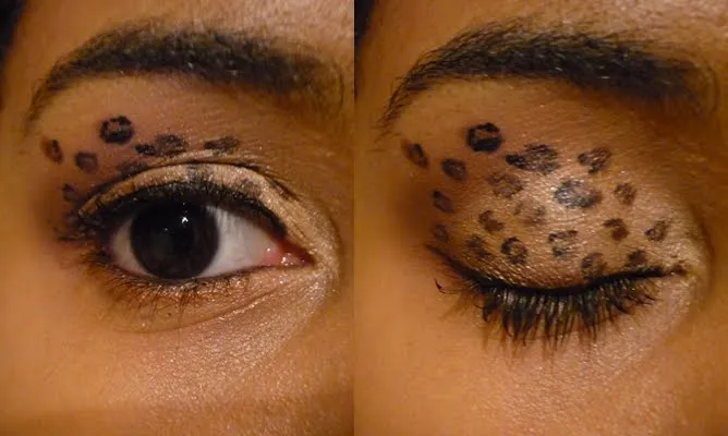 El beauty blog de Eli: Look: ojos de leopardo/leopard eyes