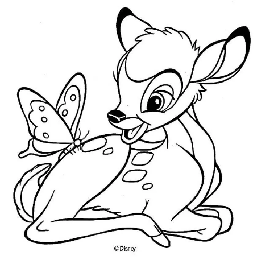 Bambi para colorear