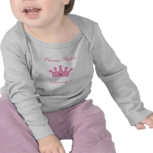 Bebé de la camiseta de la fiesta de la princesa cu de Zazzle.